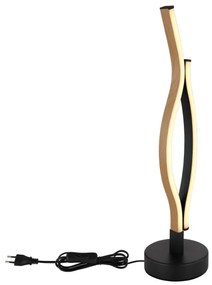 Globo 67206TW - Lampada da tavolo LED GERONIMO LED/12W/230V nero/marrone