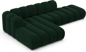 Divano angolare verde scuro ad angolo sinistro Lupine - Micadoni Home