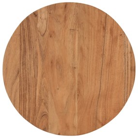 Tavolino salotto 45x45x35cm in legno massello di acacia e ferro