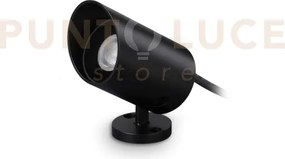 Koala proiettore led cob 7w 35° 630 lm 3000 k nero ip65 alimentator...
