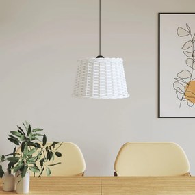 Paralume Da Soffitto Bianco Ø40x26 Cm İn Vimini /