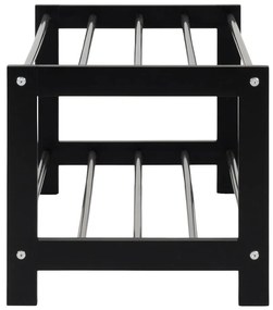 Scarpiera nera in legno di pioppo Padova - House Nordic