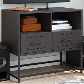 Mobile Tv Nero 68x39x60,5 Cm İn Acciaio /
