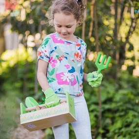 Bigjigs Toys - Set da giardinaggio in cassetta