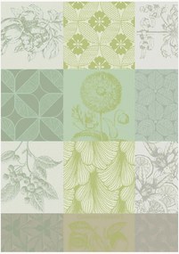 Set di 4 strofinacci in cotone jacquard Mille