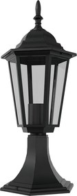 Paletto Lanterna Vintage 40cm E27 IP54 Nero - Serie Tosca
