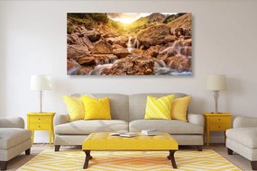 Quadro su tela – Cascate alpine