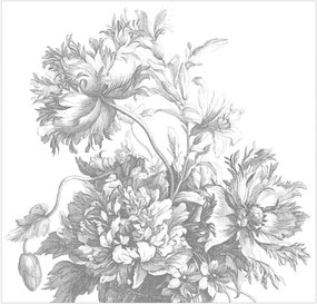 Carta da parati Engraved Flowers