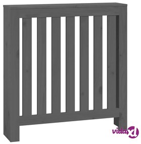 vidaXL Copertura Termosifone Grigia 79,5x19x84 cm Legno Massello Pino
