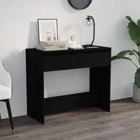 Tavolo Consolle Nero 89x41x76,5 cm in Acciaio 809567