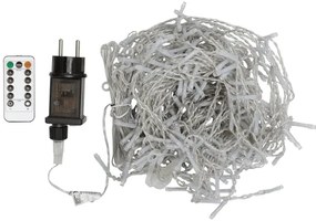 Aigostar - Catena luminosa natalizia LED RGBY per esterni, 300 LED, 6W, 230V, 8 funzioni, 3x1 m, IP44, con telecomando