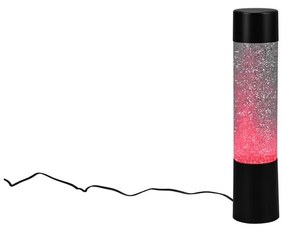 Lampada da tavolo a LED nera con telecomando (altezza 34 cm) Glitter - Trio