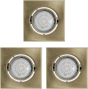 Eglo 93248 - Set da 3 faretti da incasso LED IGOA 3xGU10/5W/230V