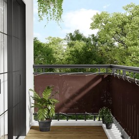 Paravento Da Balcone Marrone 75x1000 Cm 100% Poliestere Oxford /
