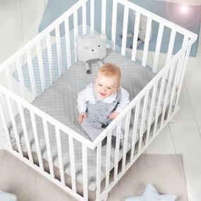 Lettino bianco con ruote 100x75 cm Style – Roba