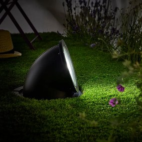 Faretto da incasso senza fonte luminosa orientabile E27 INSPIRE in alluminio nero  Ø 27.5 cm