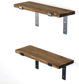 SET 2x Mensola da parete in abete