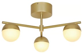 Nordlux - Lampadario a plafone CONTINA 3xG9/5W/230V ottone