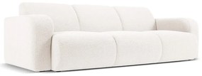Divano bouclé bianco 235 cm Molino - Micadoni Home