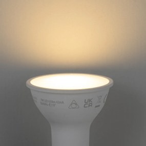 Set di 5 lampadine LED Smart GU10 50mm dimmerabili opale 7W 630 lm 2700K