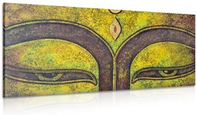 Stampa su tela – Occhi di Buddha dipinti con colori acrilici