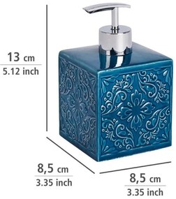 Set di accessori da bagno blu scuro in ceramica Cordoba - Wenko