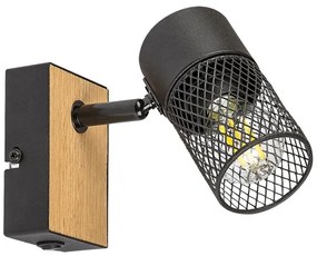 Rabalux 71151 - Faretto da parete METTA 1xE14/40W/230V quercia