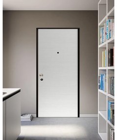 Pannello per porta blindata PAN. BLINDATA MODENA BCO 100X213CM 6MM rivestito melamina laminato bianco L 100 x H 213 cm, Sp 6 mm apertura reversibile