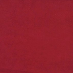 Poggiapiedi rosso vino 60x60x36 cm in velluto