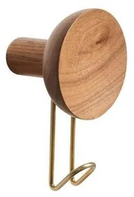 Around Gancio per cappotto Large Walnut/Brass - Woud