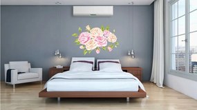 Adesivo da parete unico con rose 60 x 120 cm