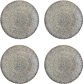 Set di piatti grigi in gres 4 pz ø 26,5 cm Katrina – Bloomingville
