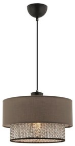 Lampada a sospensione su cavo ECHO 1xE27/60W/230V marrone/grigio