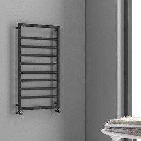 Kamalu - scaldasalviette nero 900x500mm interasse 462 mm kam-d7009n
