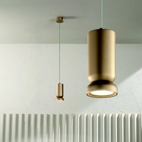 Lampada a sospensione D8,5 cm LILIUM in alluminio verniciato a polvere Oro