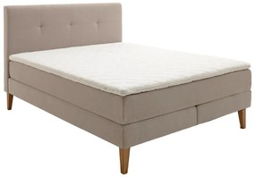 Letto boxspring beige 160x200 cm Stockholm - Meise Möbel