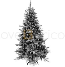 Albero Di Natale Innevato 180 Cm Grappa Pine 796 Rami - Diametro 105 Cm