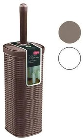 Portascopino Elegance in plastica effetto midollino 11,5x40 cm – Vari colori, TORTORA