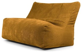 Puof a sacco color senape con rivestimento in velluto a coste Sofa Seat Lounge – SLOWDOWN