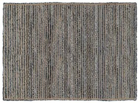 Tappeto 290 x 200 cm Naturale Azzurro Cotone Juta