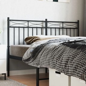 Testiera İn Metallo Nero 150 Cm /