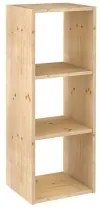 Scaffale Astigarraga Dinamic 3 Cubi Componibile Naturale Legno (107 x 36,2 x 34 cm)