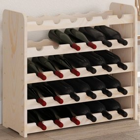 Portavini 67,5x25x60 Cm İn Legno Massello Di Pino /
