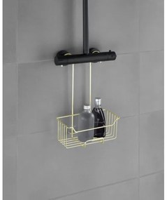 WENKO 25937100 - Cestello doccia MILO 25x36 cm acciaio inox/dorato/trasparente