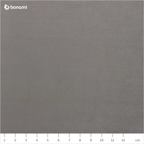 Divano angolare in velluto grigio (angolo destro) Jodie - Micadoni Home