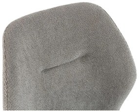 Sedie da pranzo in set grigio chiaro in imbottito 4 pz Ansu – Marckeric