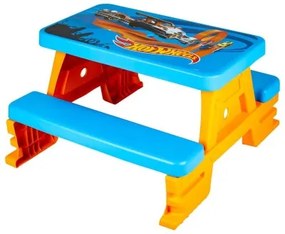 Set Tavolo per Bambini e Portaoggetti Hot Wheels Azzurro Arancio Plastica 69 x 42 x 79 cm