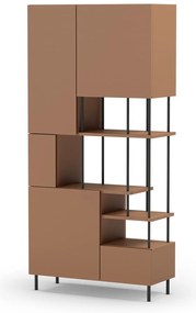 Libreria color mattone 84x175 cm Perla - Marckeric