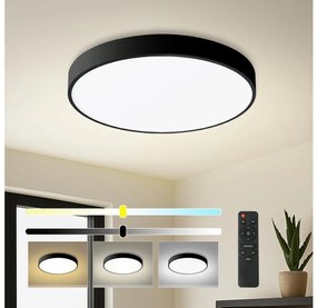 Brilagi - Lampada LED dimmerabile POOL LED/60W/230V 3000-6000K diam. 60 cm nera + telecomando