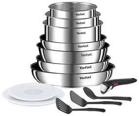 Set di pentole in acciaio inox 13 pezzi INGENIO Emotion L897DS04 - Tefal